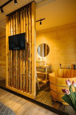 Homestay#ht#bathtub#romantic#badinh Appartement Hanoï